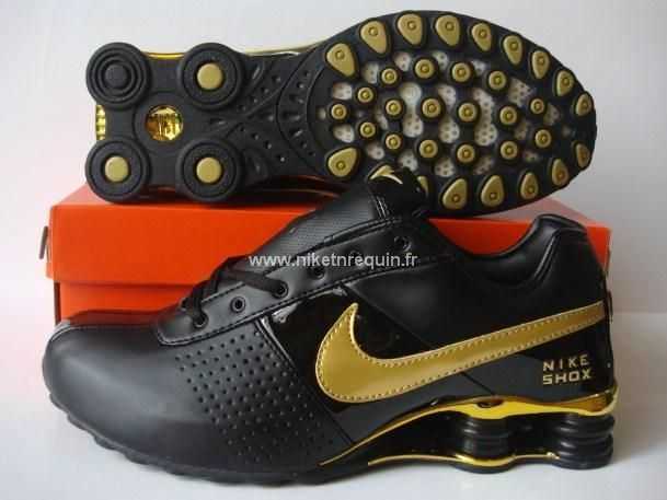 Dernieres Designer Nike Shox Oz Chaussure Noire Mens Or